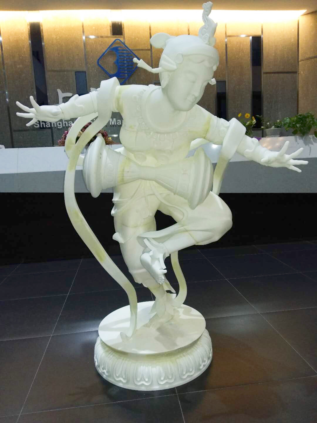 3D打印機打印大型雕塑&mdash;&mdash;敦煌壁畫，白色數模